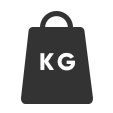 Icon of a weight with KG