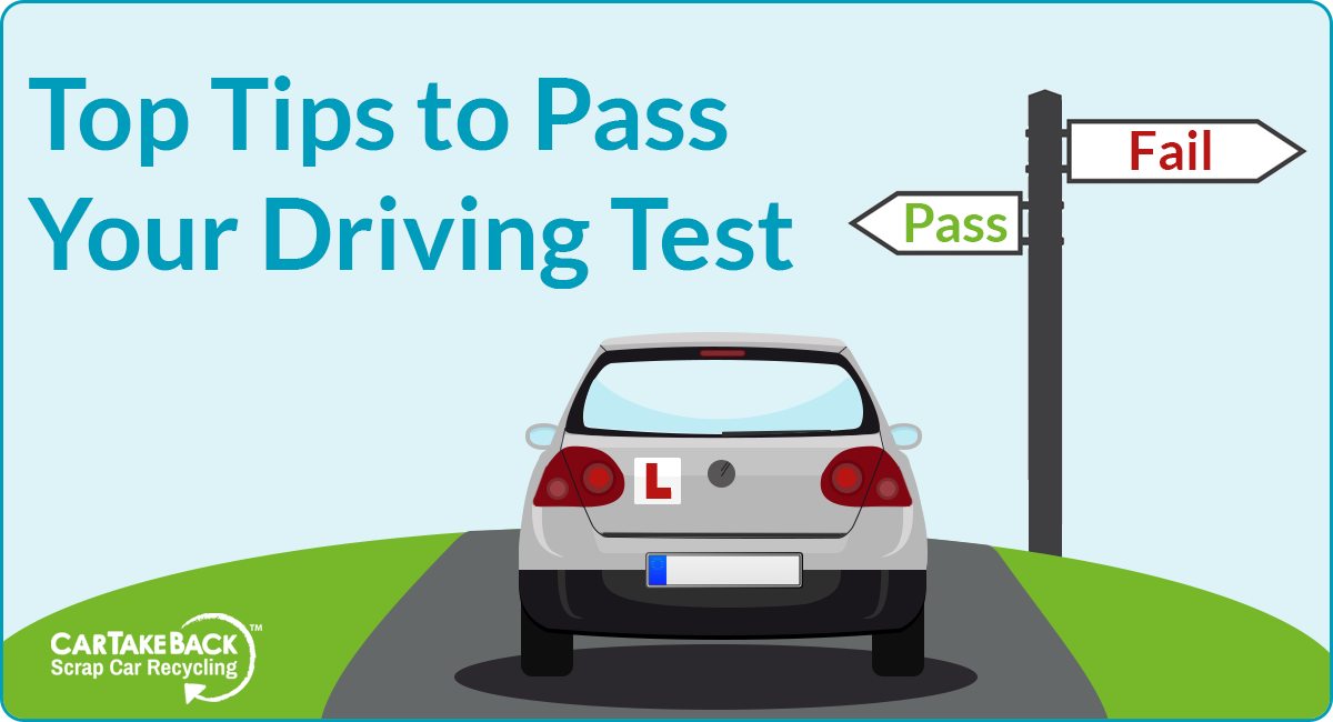 Top tips to pass your driving test graphic